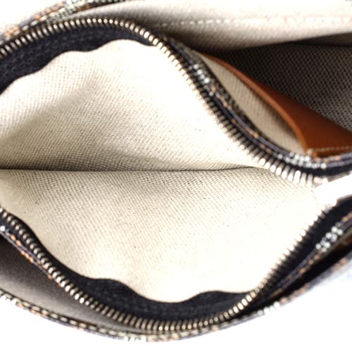 Pre-owned Goyard Goyard Plumet Clutch Wallet Coated Canvas In Brown