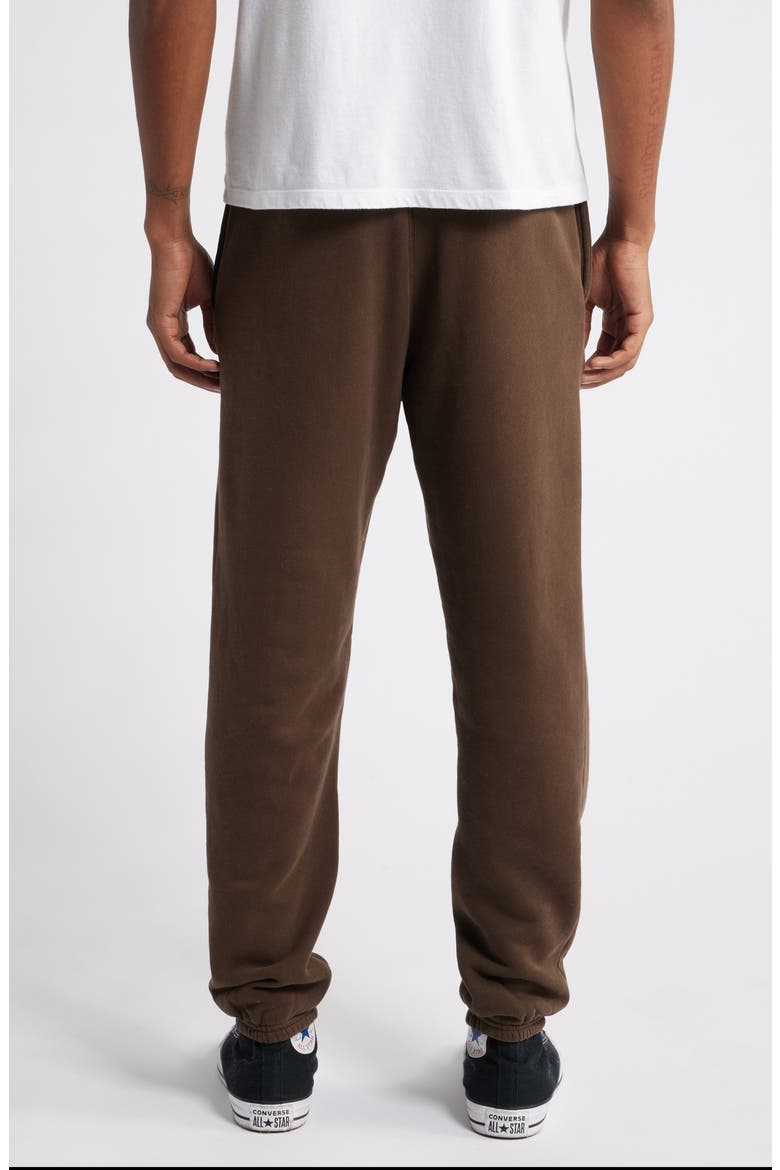Core Organic Cotton Brushed Terry Sweatpants, Alternate, color, VINTAGE CHOCOLATE