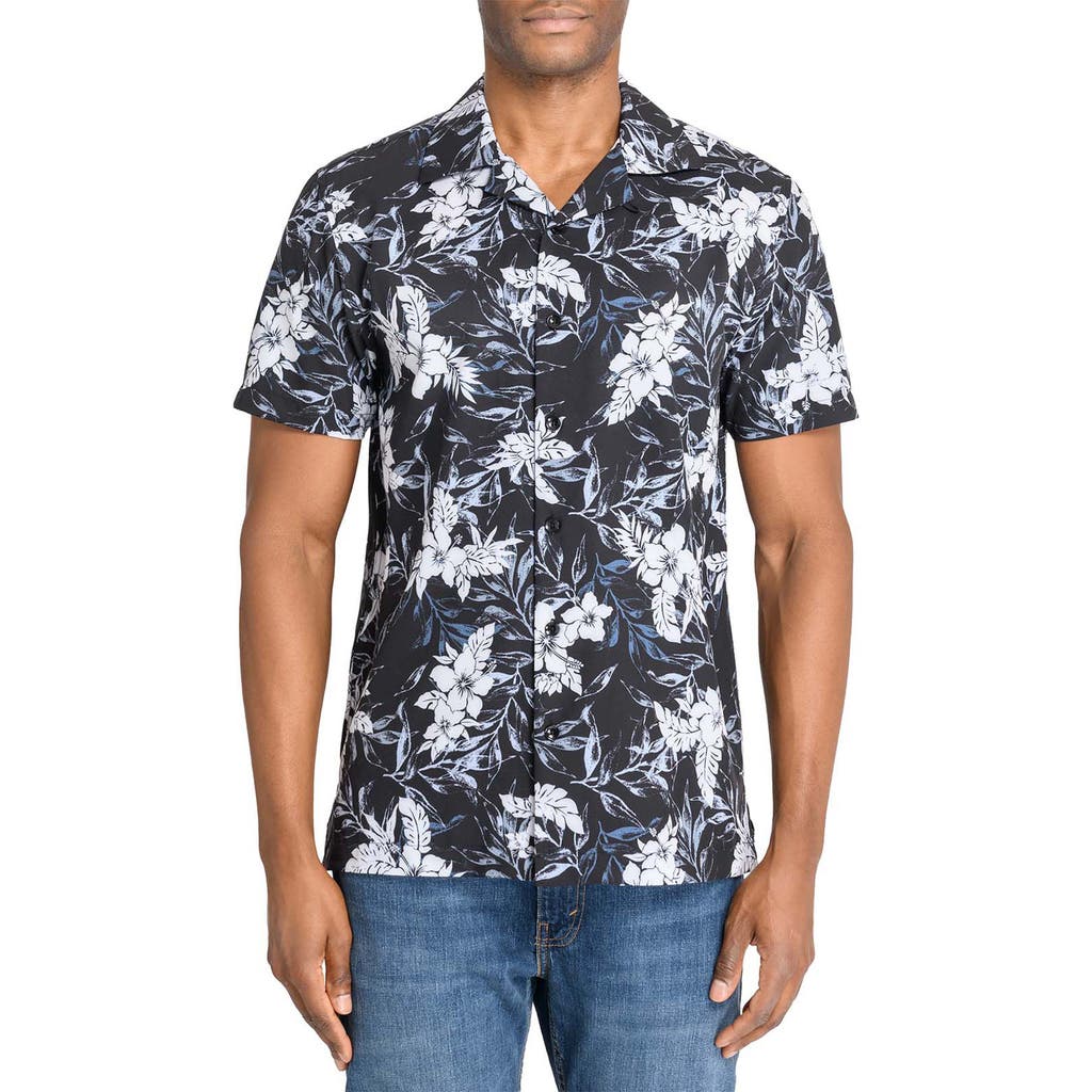 Construct Floral Print Short Sleeve Shirt