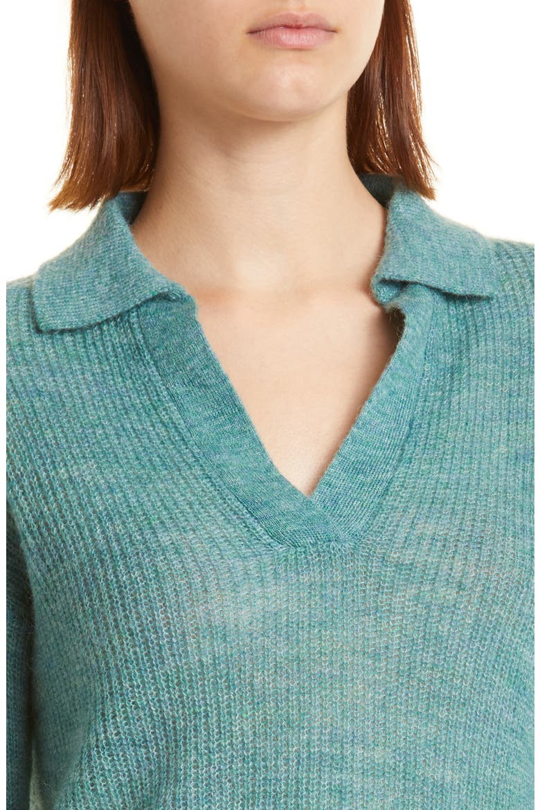 Polo Sweater, Alternate, color, KALE GREEN
