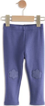 NEXT Kids' Floral Knee Patch Leggings