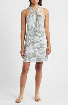 Tommy Bahama Carmela Regal Blooms Halter Minidress
