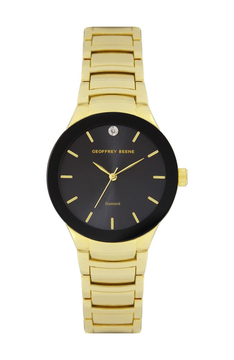 GEOFFREY BEENE Men's Modern Diamond Bracelet Watch, 41mm - 0.001 ctw, Main, color, 