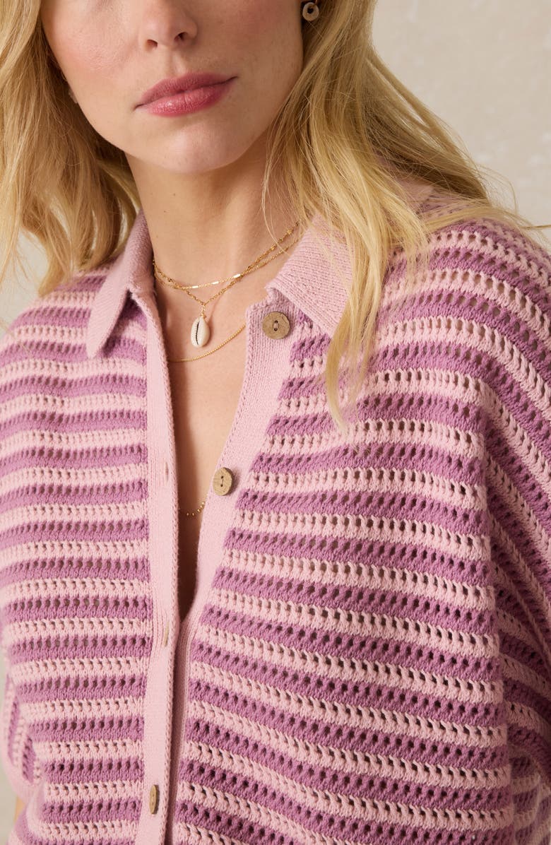 Faherty Seacoast Open Stitch Cotton Shirt, Alternate, color, 