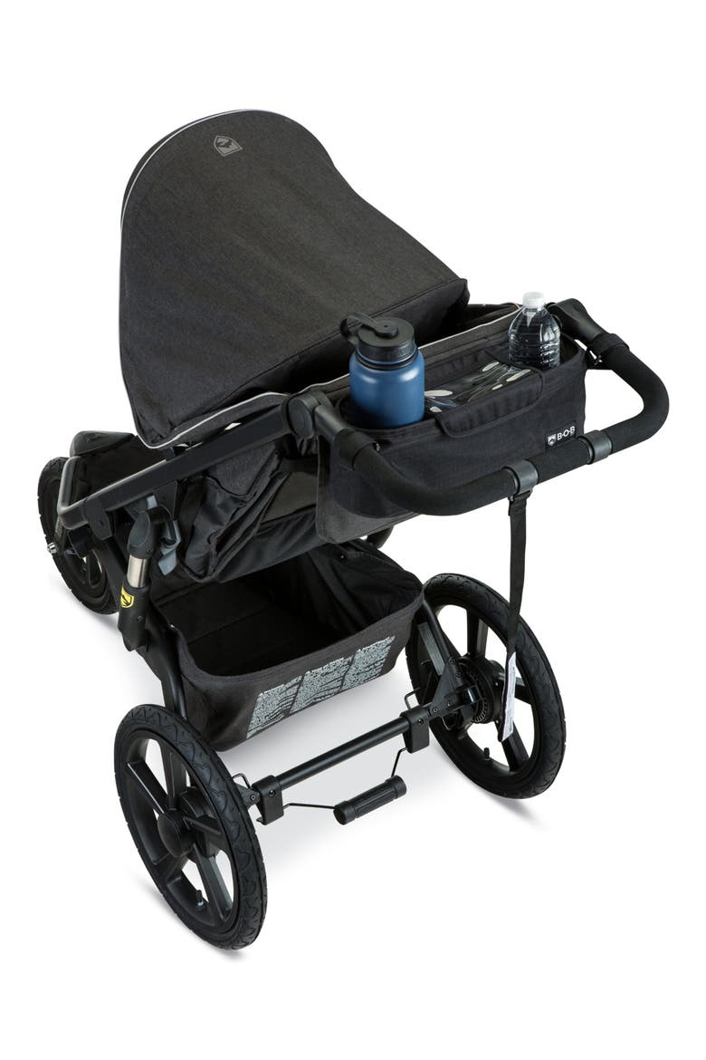 Deluxe Handlebar Console for Single Jogging Stroller, Alternate, color, BLACK