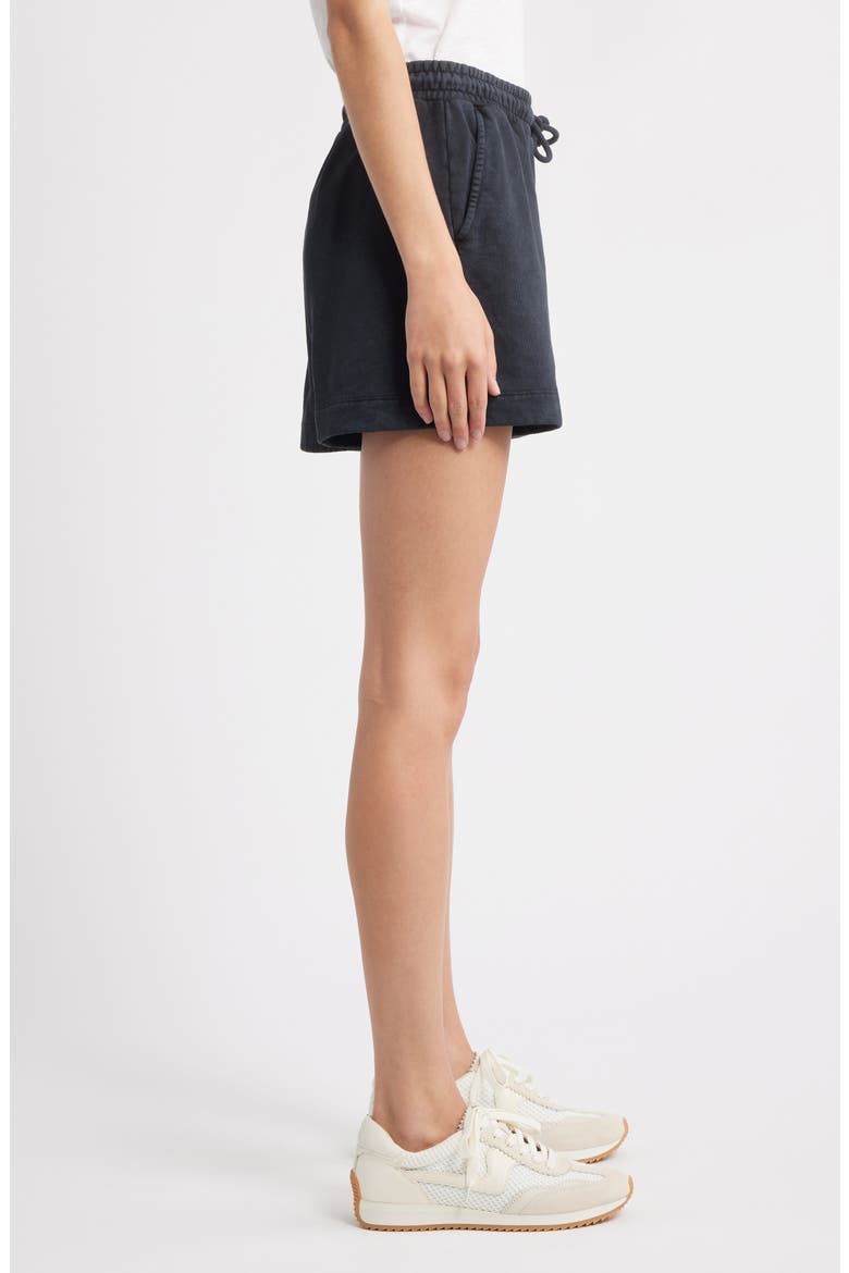Cotton Sweat Shorts, Alternate, color, BLACK