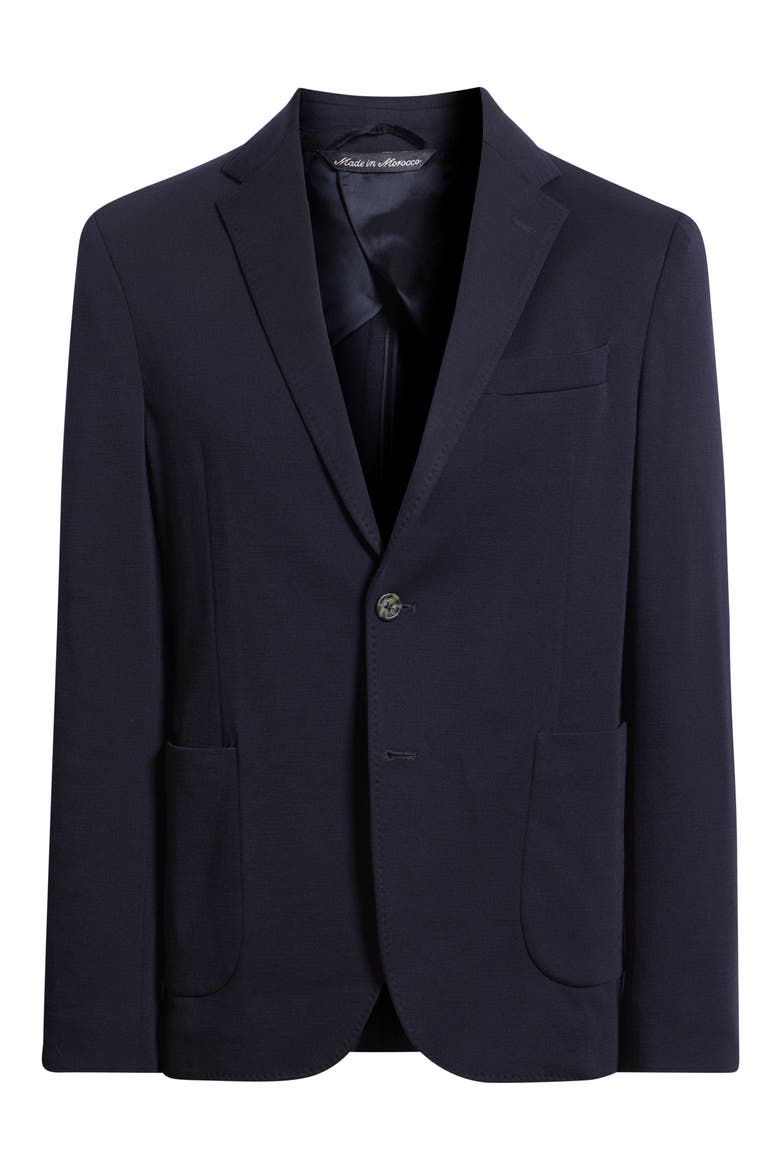 Treviso Wool & Silk Sport Coat, Alternate, color, NAVY