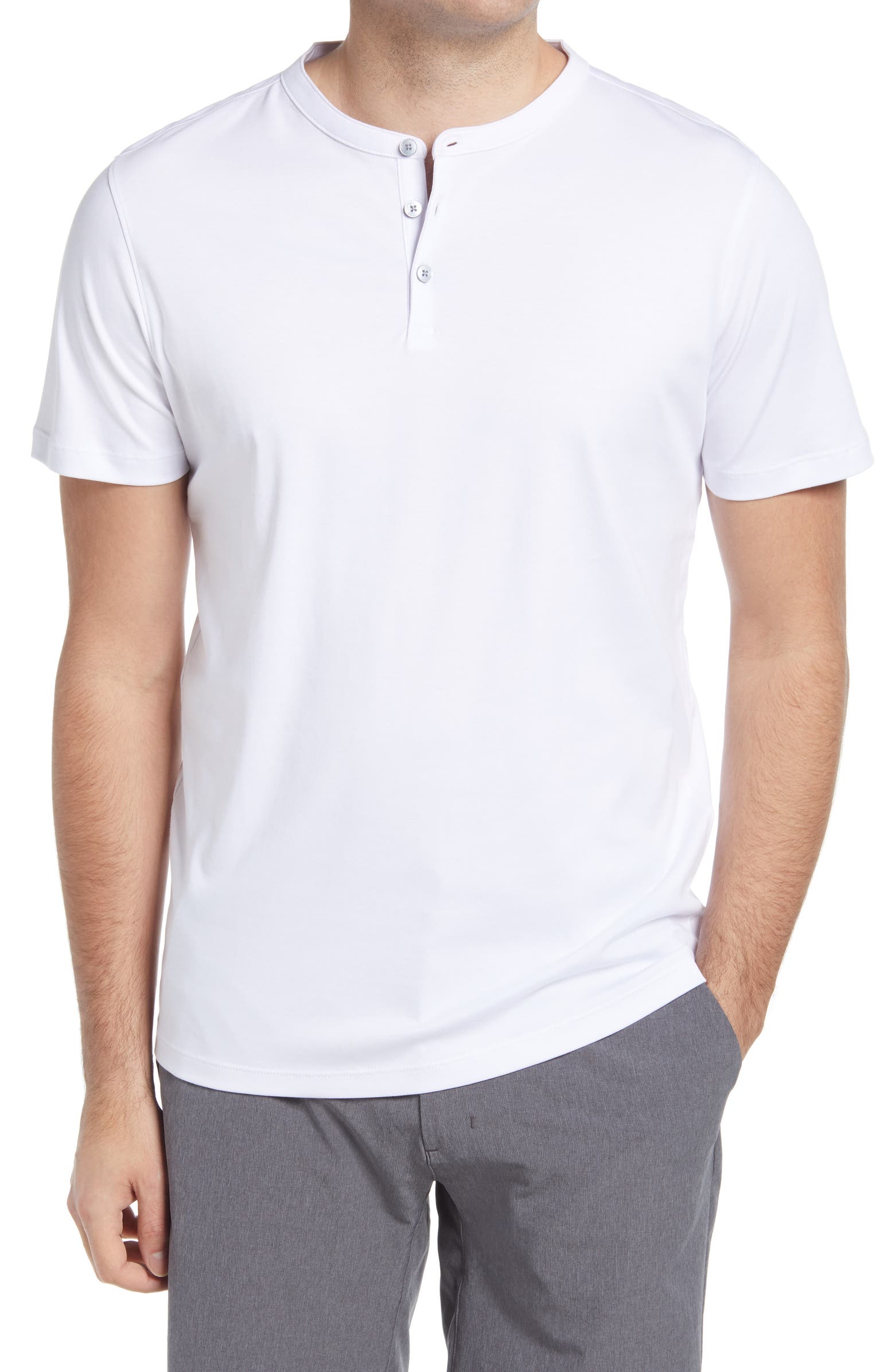 Robert Barakett Georgia Solid Henley Shirt | Nordstrom