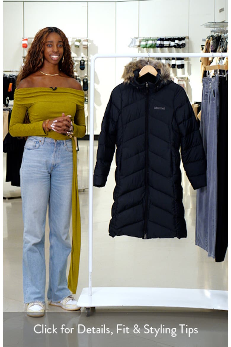 Montreaux 700 Fill Power Down Hooded Coat with Faux Fur Trim video