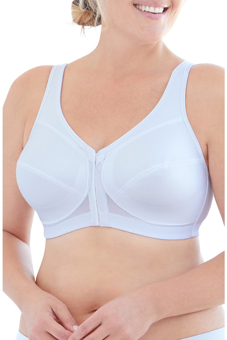MagicLift® Front Closure Posture Back Bra, Main, color, WHITE