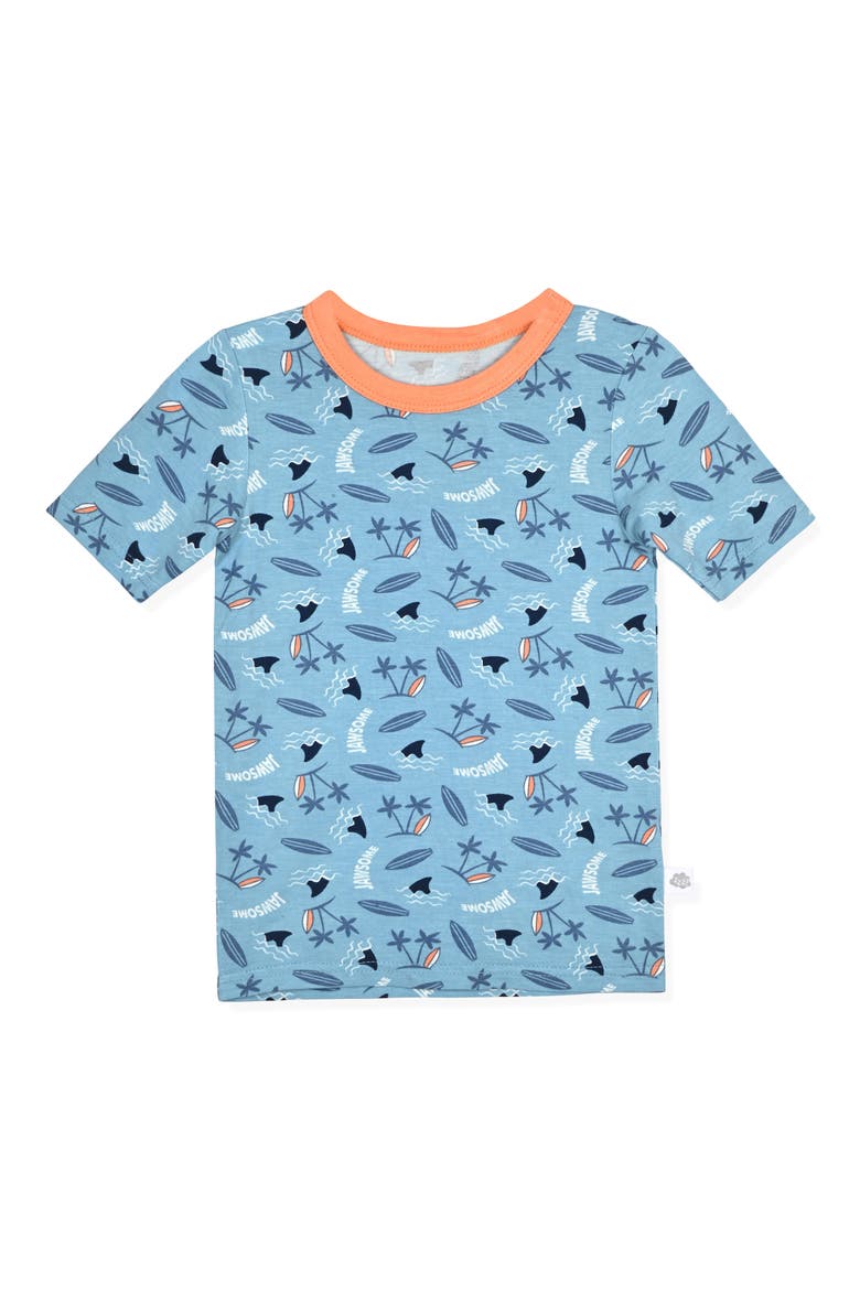 Kids' Assorted 2-Pack Print Fitted Two-Piece Pajamas, Alternate, color, BLUE/ CORAL