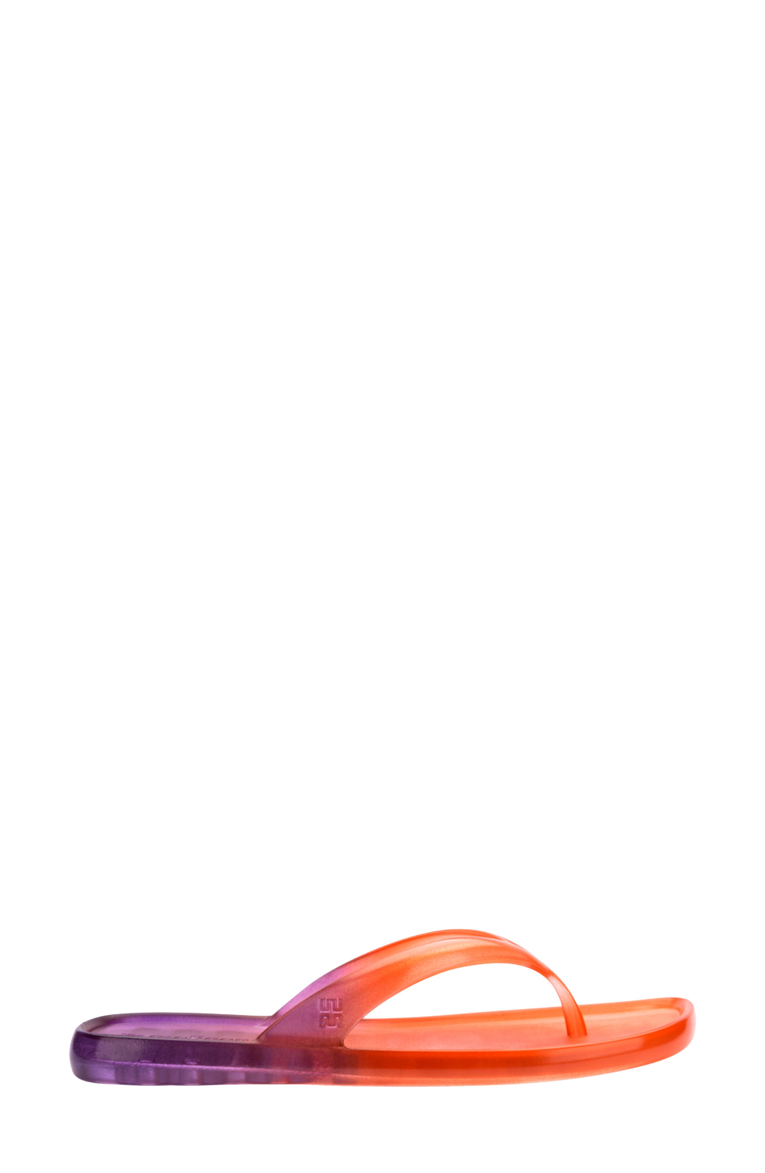 Ombré Flip Flop, Alternate, color, ORANGE/PURPLE
