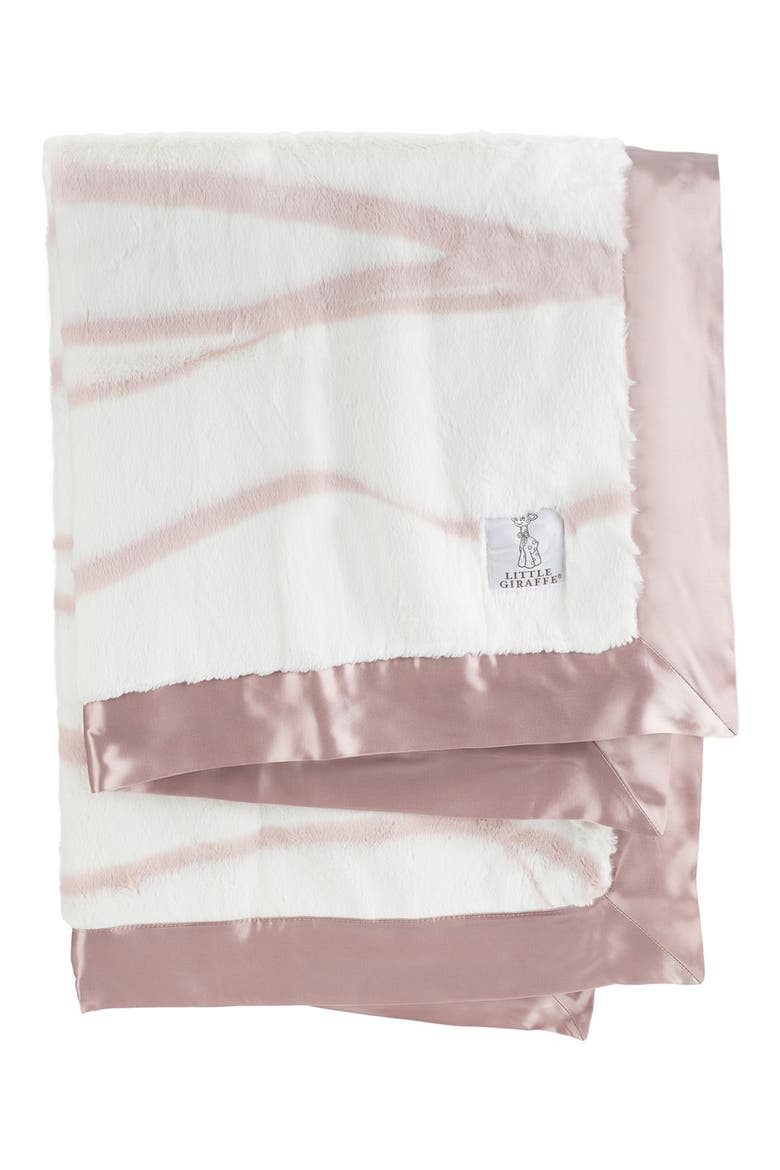 Luxe Ribbon Baby Blanket, Main, color, DUSTY PINK