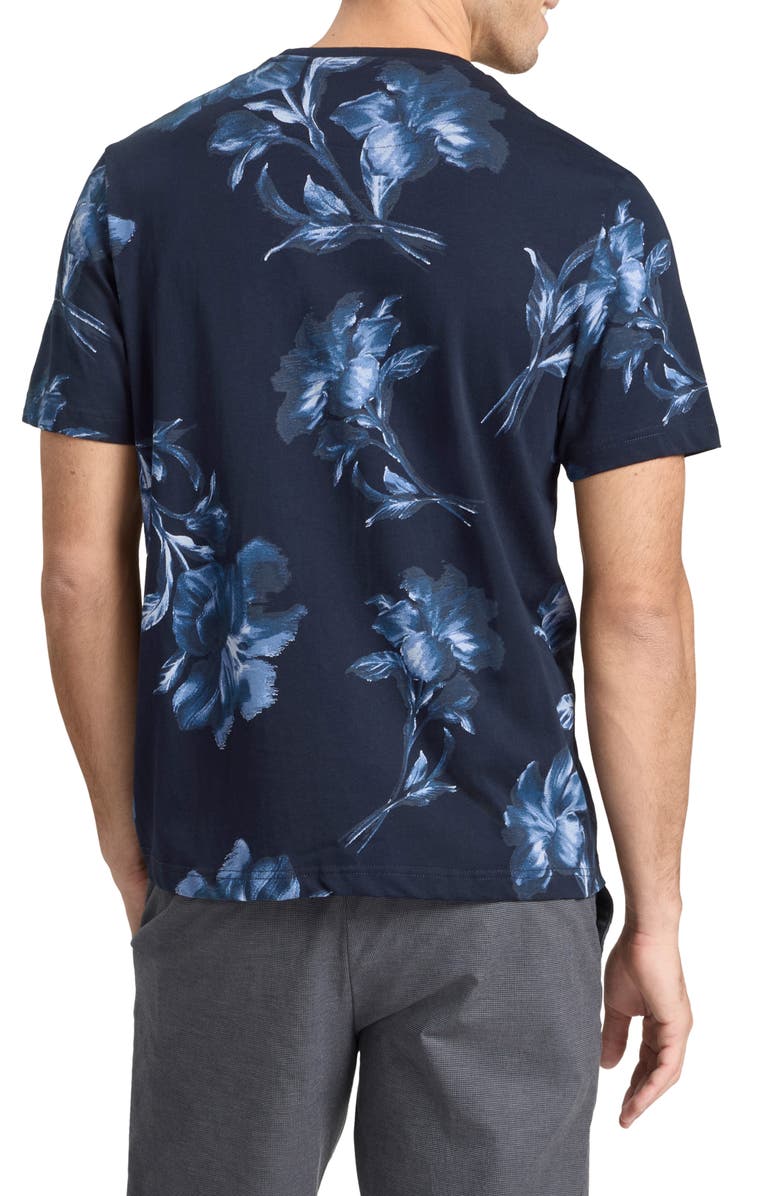 Ted Baker Floral Graphic T-Shirt, Alternate, color, Sky Captain