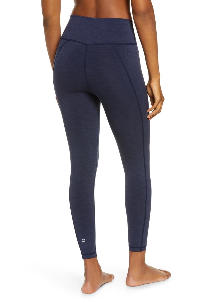 Super Sculpt Pocket 7/8 Yoga Leggings, Alternate, color, NAVY BLUE