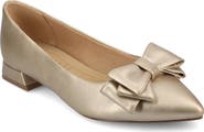 Journee Collection Ophelia Bow Pointed Toe Flat