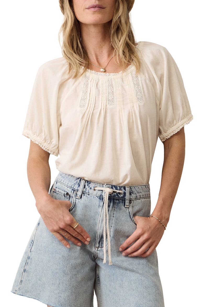 Celina Puff Top, Main, color, ANTIQUE WHITE