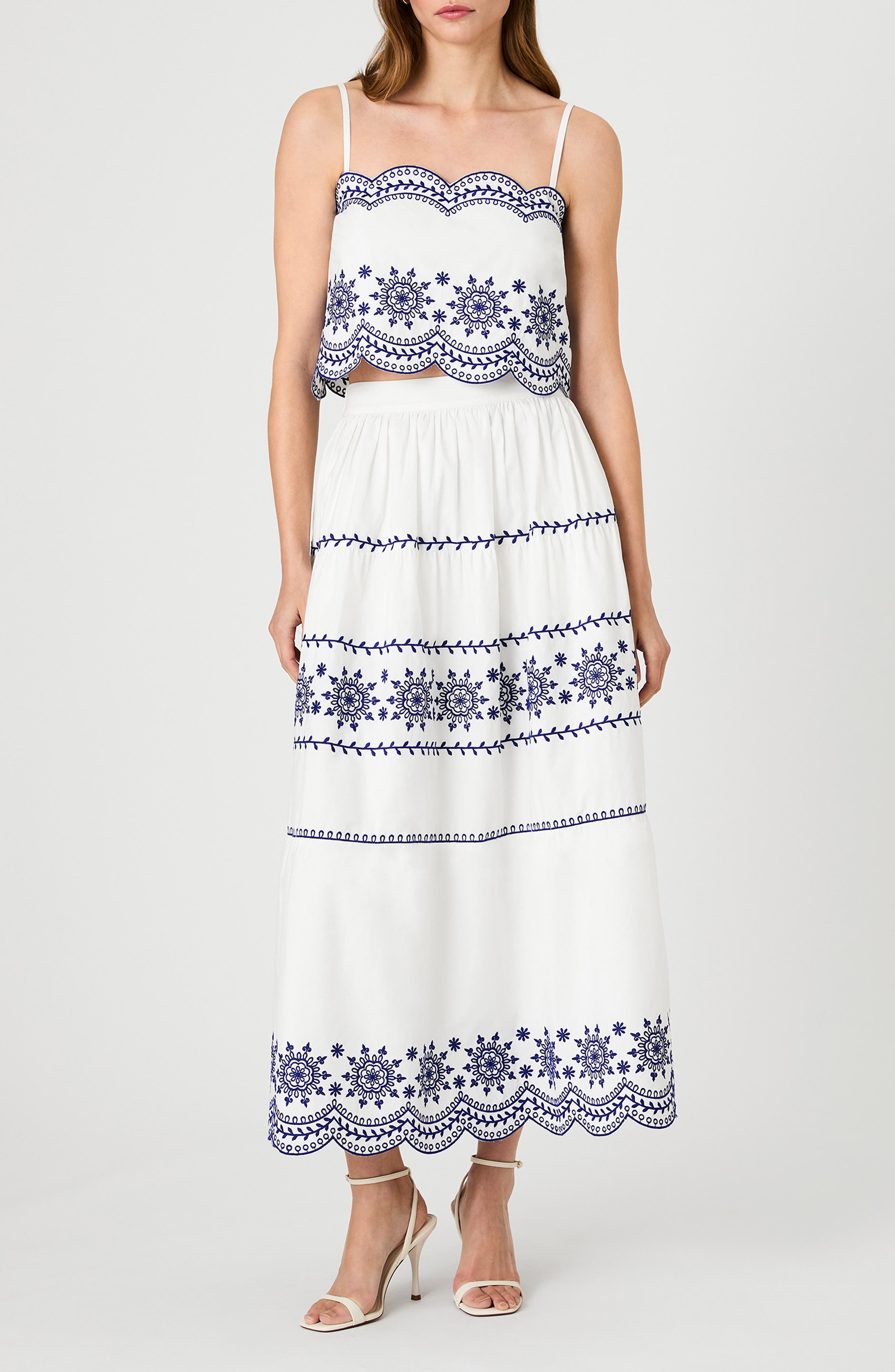 selected LINEN WHITE ELECTRIC INDIGO