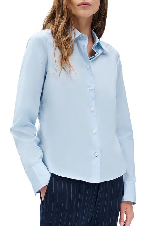 Dayton Cotton Poplin Button-Up Shirt