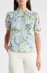 SUGARLIPS Serenade Bloom Rayna Bow Puff Sleeve Top