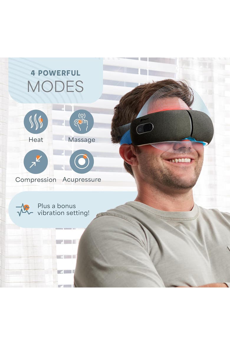 Oculax Heated Eye Massager with Heat & Vibration, Alternate, color, Blue