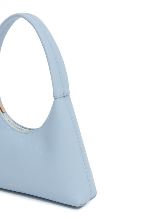 Shop Mansur Gavriel Mini Candy Leather Hobo Bag In Cielo
