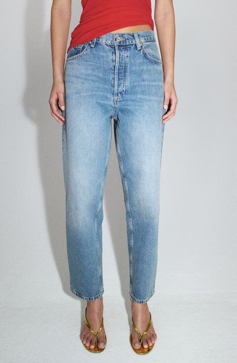 Featuring Hailey Bieber Jennifer Barrel Leg Jeans