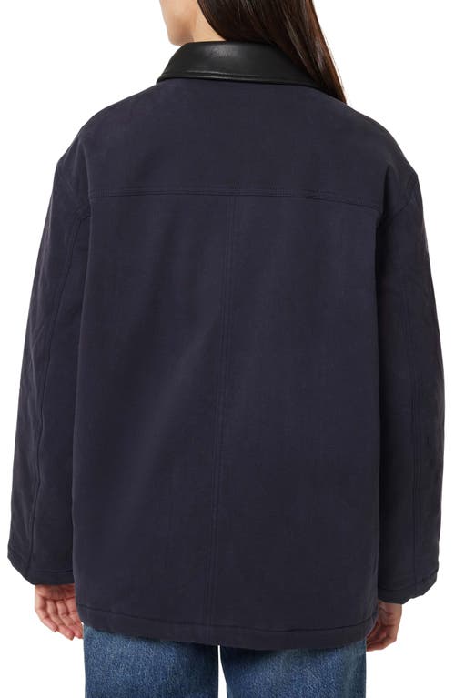 Habitual Stretch Twill Barn Jacket In Blue