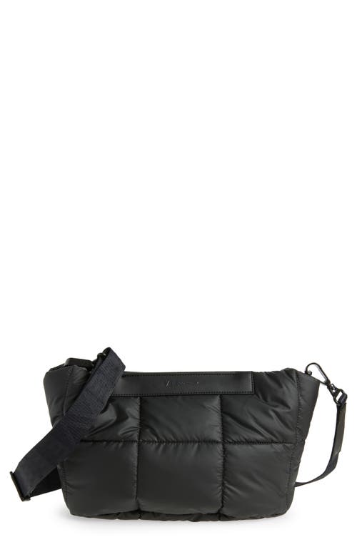 Veecollective Porter Basque Quilted Recycled Nylon Clutch In Black