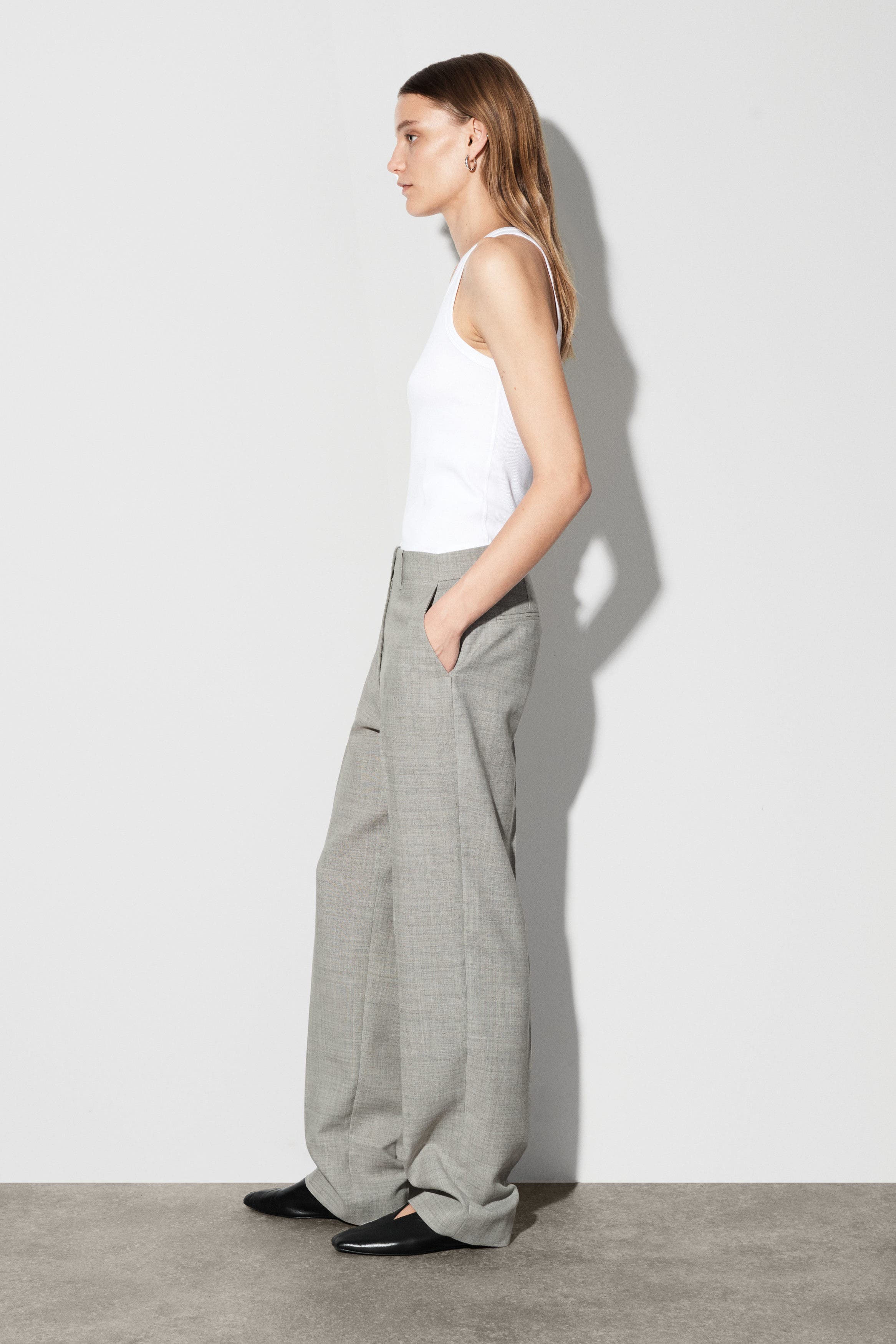 Wool-Blend Straight-Leg Pants - image 2