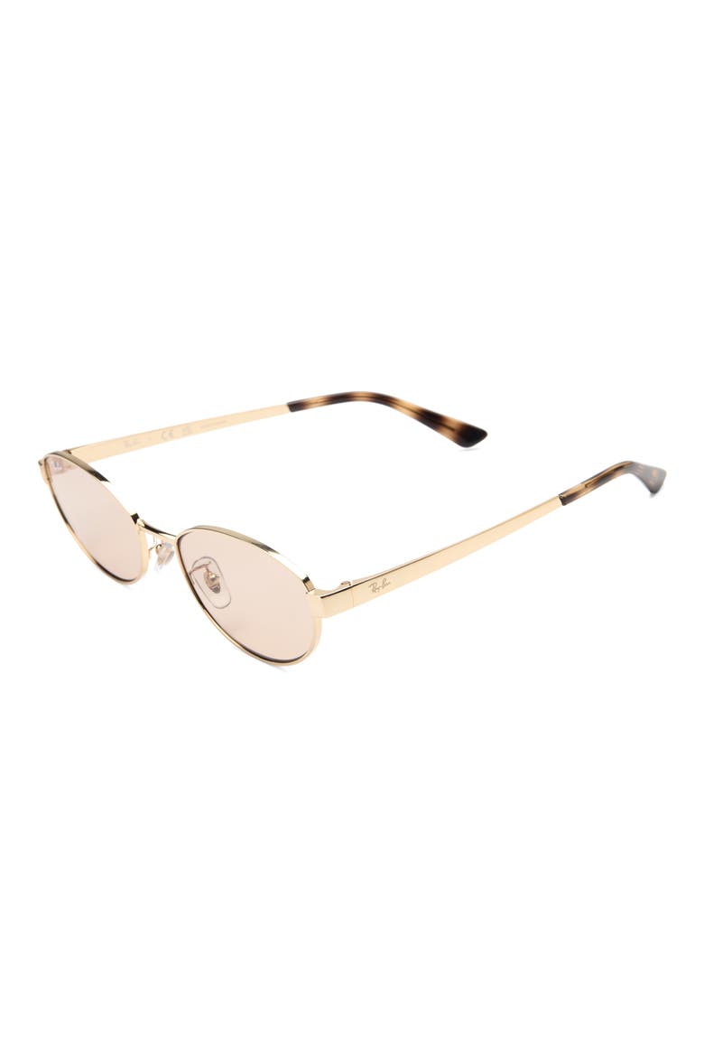 55mm Oval Sunglasses, Alternate, color, ARISTA / LIGHT BROWN