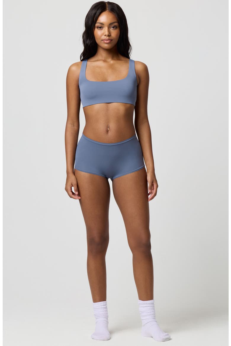 Soft Flex Square Neck Bralette, Alternate, color, GRISAILLE