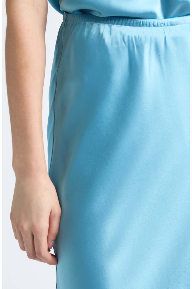 Barb Satin Midi Skirt, Alternate, color, SKYE
