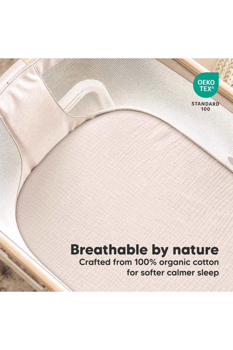 2-Pack Lyra Muslin Bassinet Sheets - Maxi Cosi, Alternate, color, Sage
