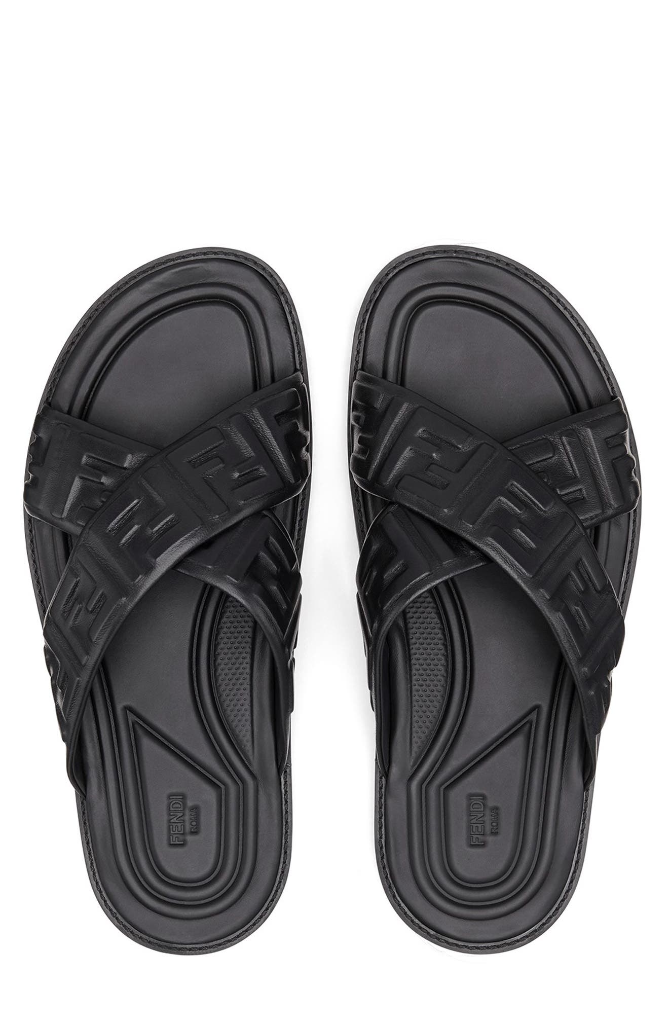 Fendi Slide Sandal, Alternate, color, 