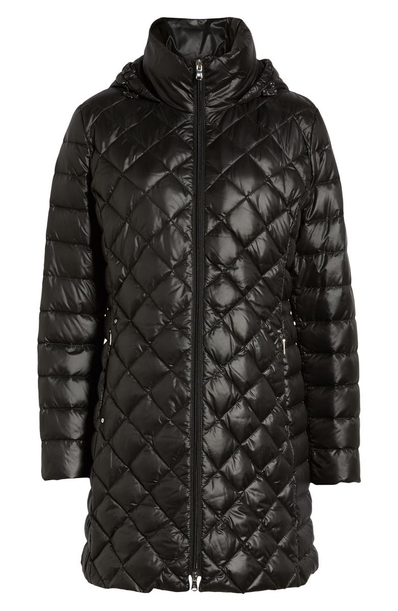 Lauren Ralph Lauren Down Packable Quilted Hooded Coat, Alternate, color, 