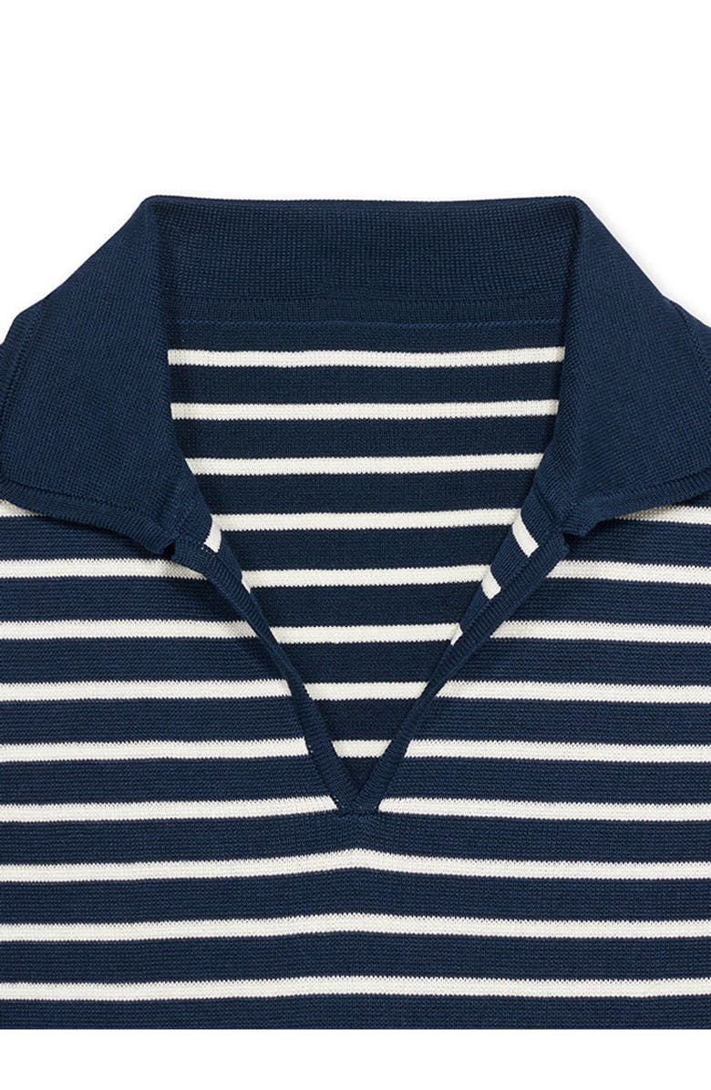 Fortela Andy Polo Short Ribbed Sleeve, Alternate, color, Blue