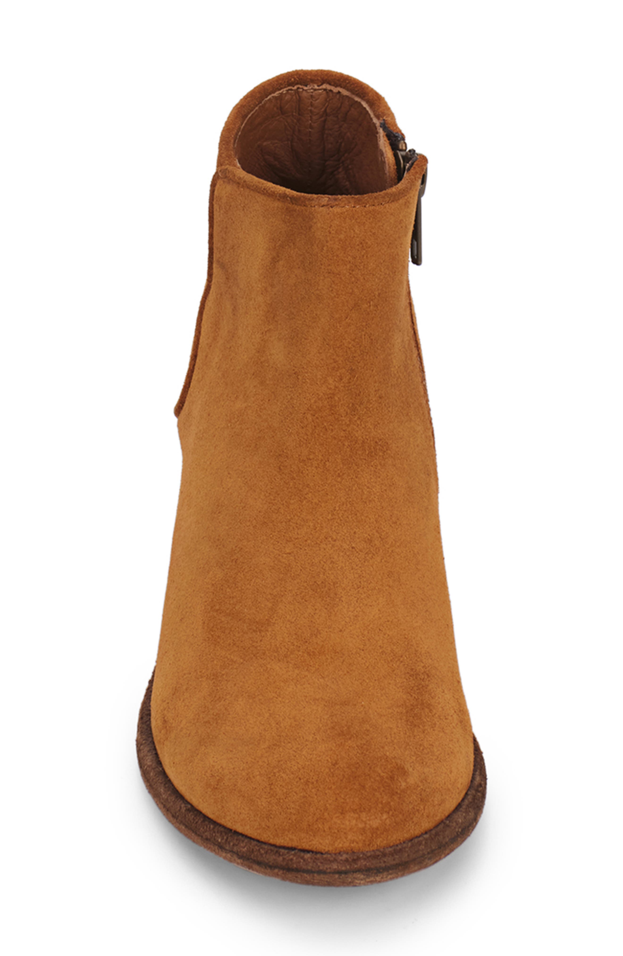 Frye Carson Piping Bootie, Alternate, color, Bronze