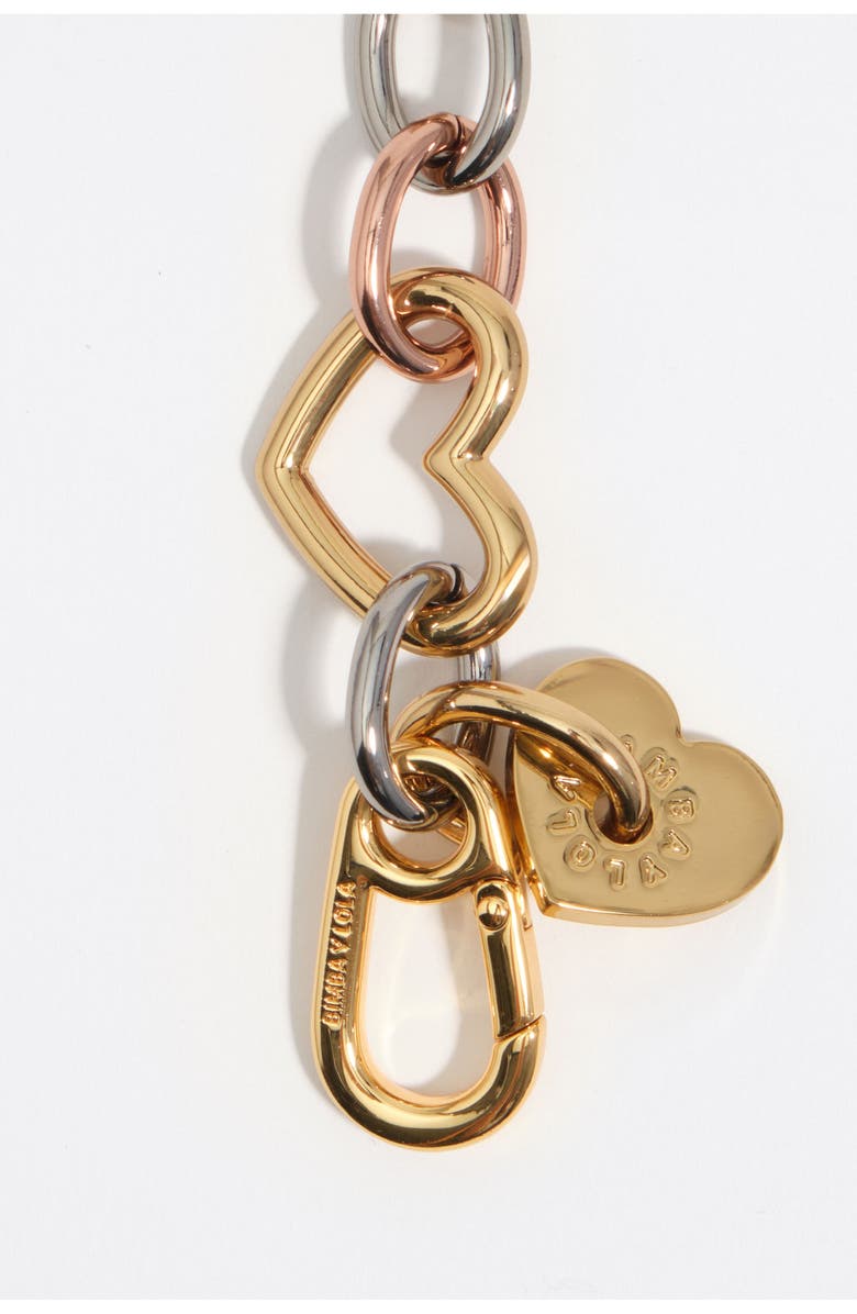 Bimba y Lola Heart Chain Bracelet, Alternate, color, Multigold