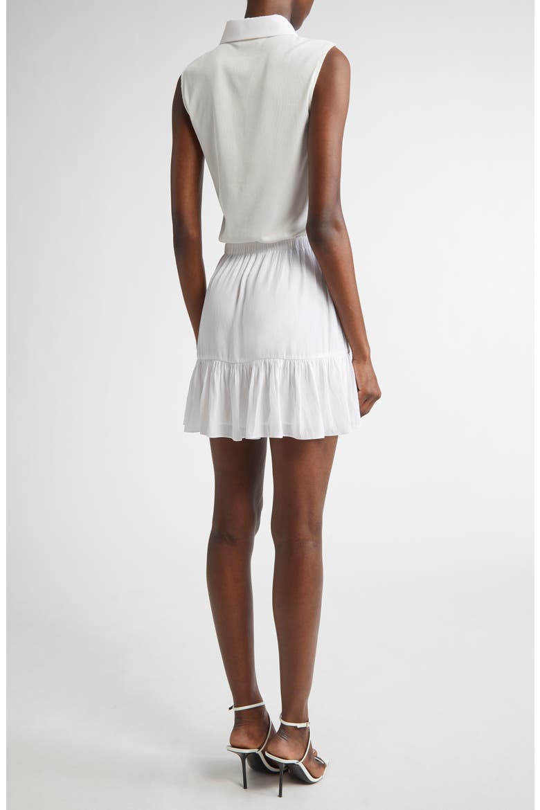 Odette Mixed Media Sleeveless Minidress, Alternate, color, IVORY