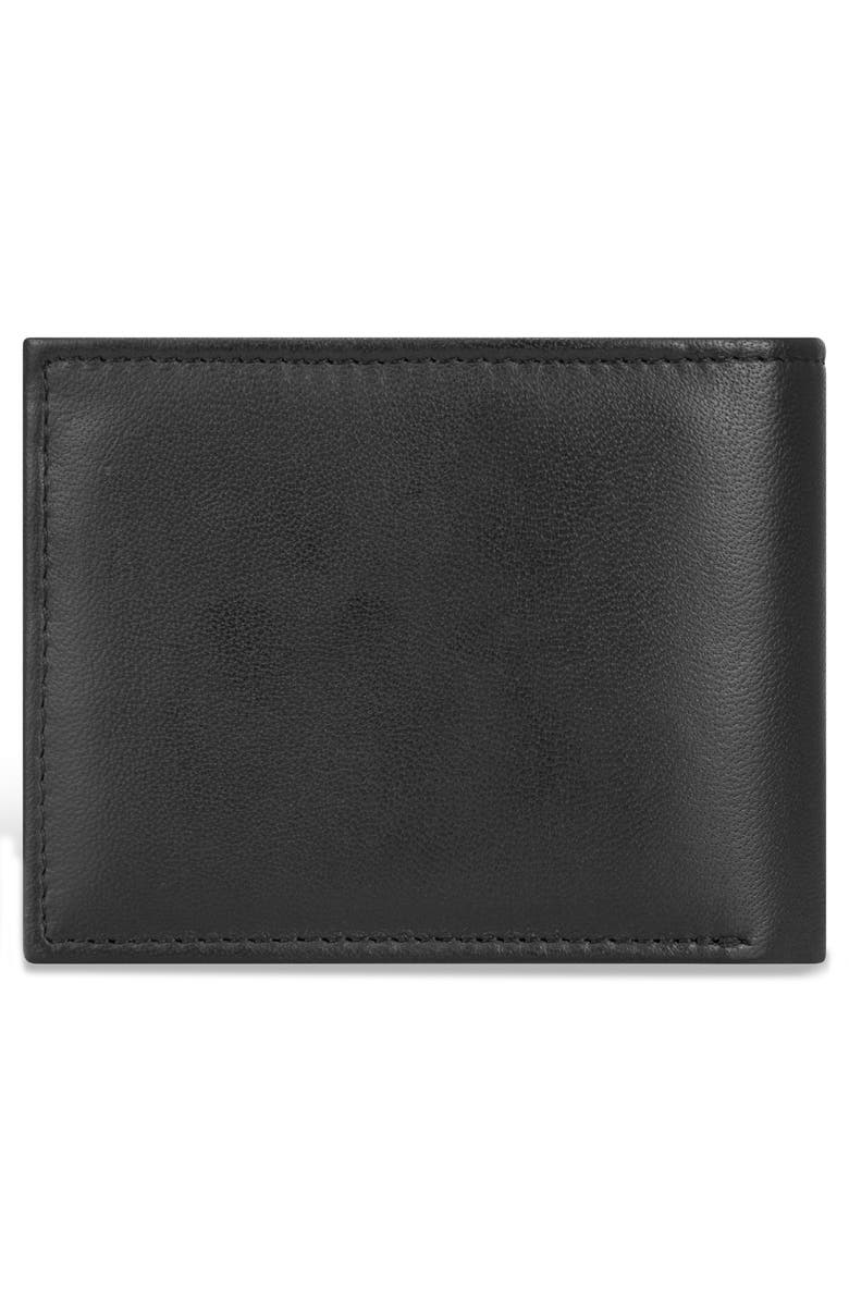 CHAMPS Classic Leather Bifold Wallet, Alternate, color, Black