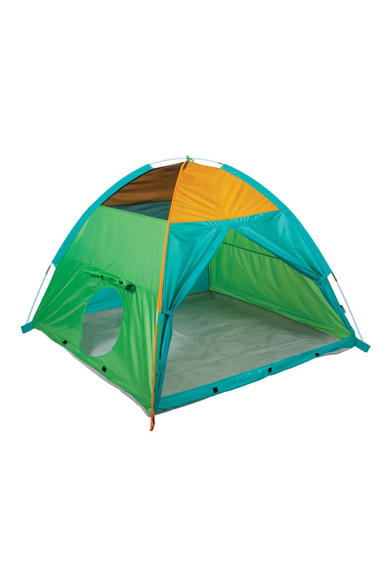 Super Duper Play Tent, Alternate, color, GREEN ORANGE BLUE