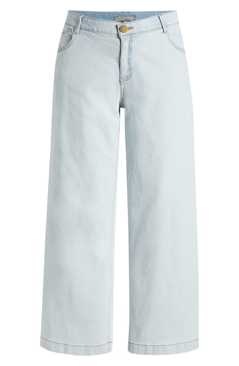 Wit & Wisdom Sam High Waist Wide Leg Jeans, Alternate, color, Powder Blue