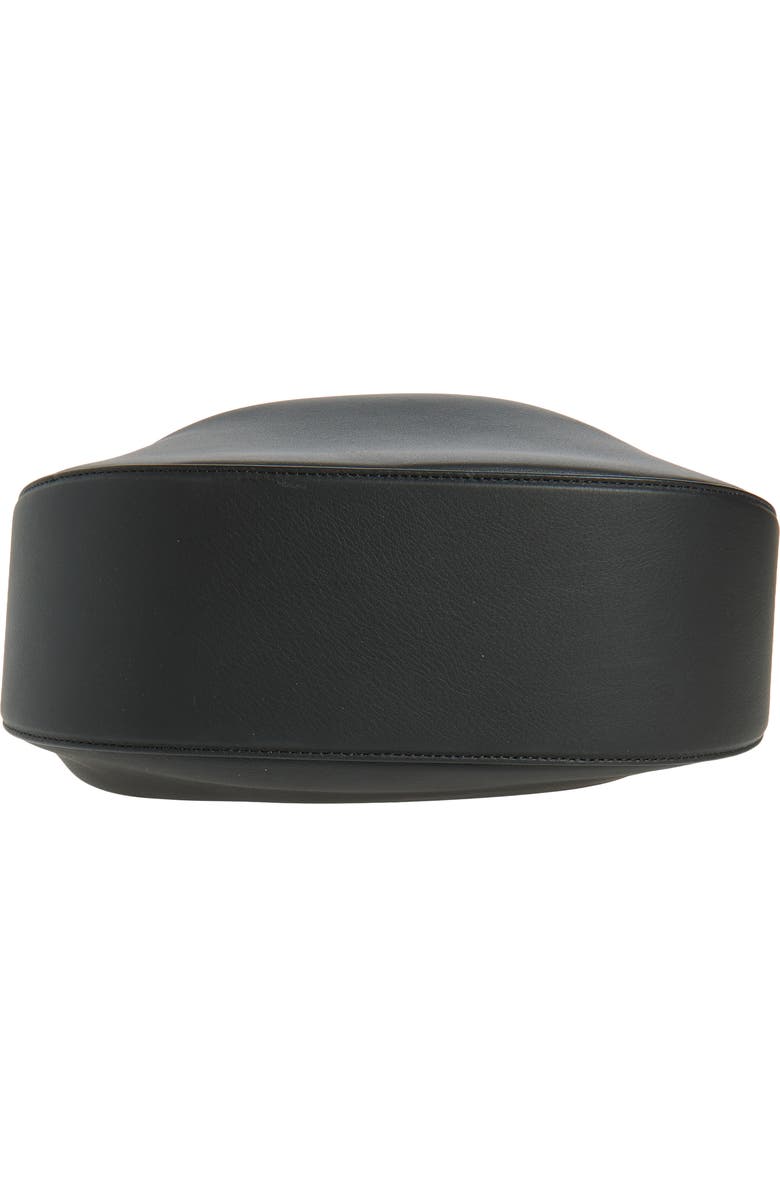 Strathberry Crescent Moon Leather Shoulder Bag, Alternate, color, Black