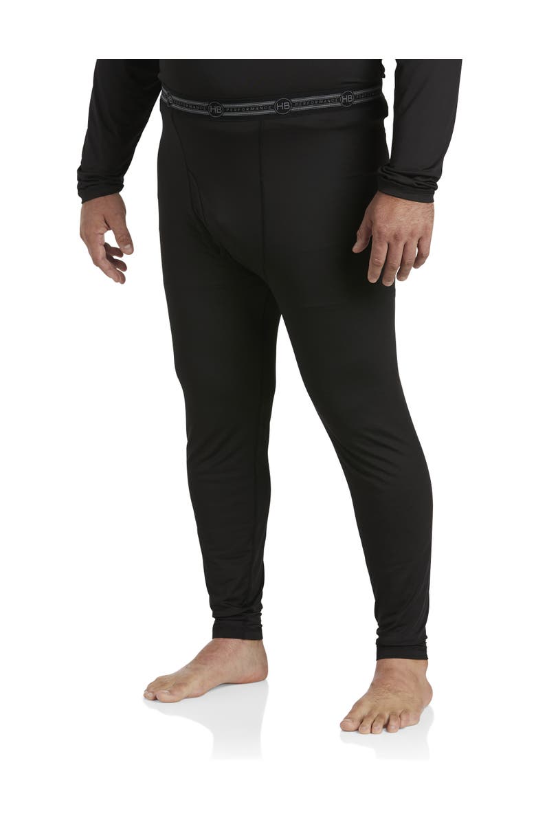 Harbor Bay by DXL Colder Weather Level 2 Performance Thermal Pants, Main, color, Black