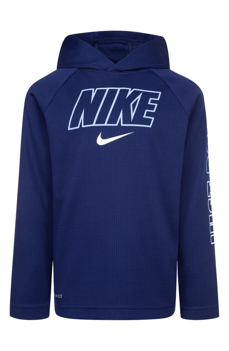 Nike Kids' Sportball Thermal Hoodie, Main, color, Midnight Navy