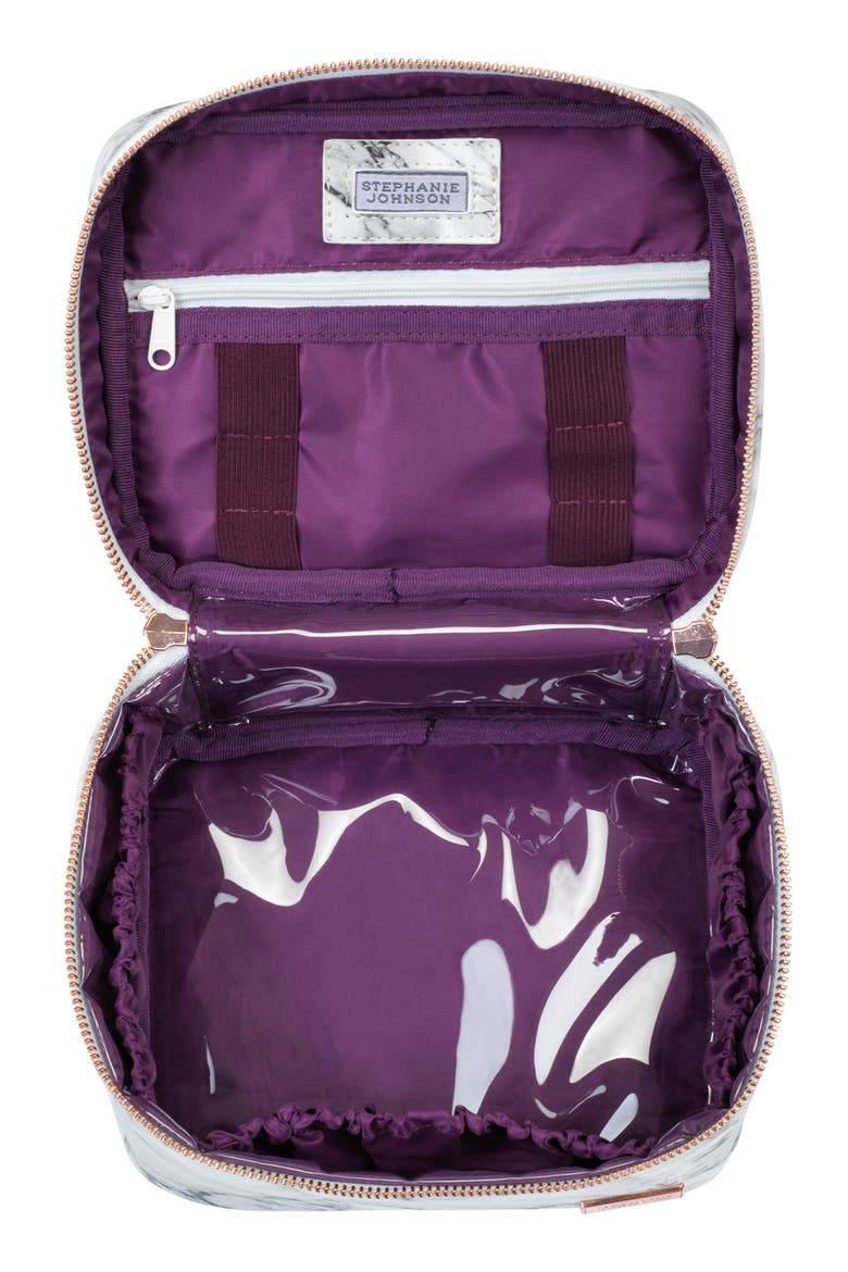 Carrara Grey Louise Travel Case, Alternate, color, CARRERRA GREY