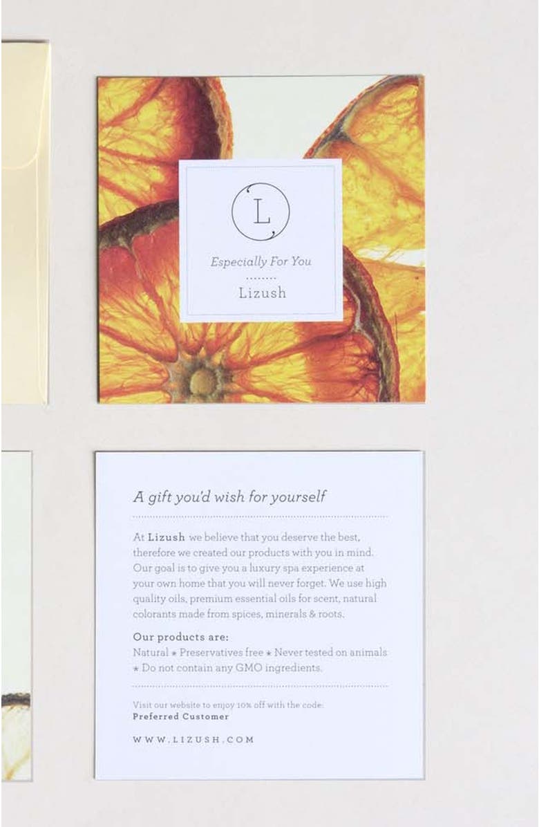 Lizush Citrus  Handmade Natural Bath and Body Gift Box, Alternate, color, NO COLOR