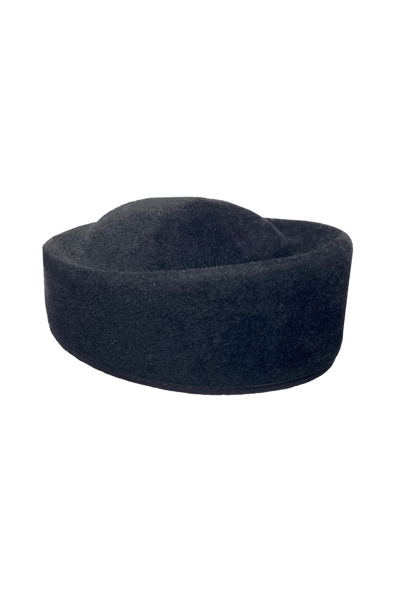 Kahon Pillbox Fascinator Hat, Alternate, color, Black