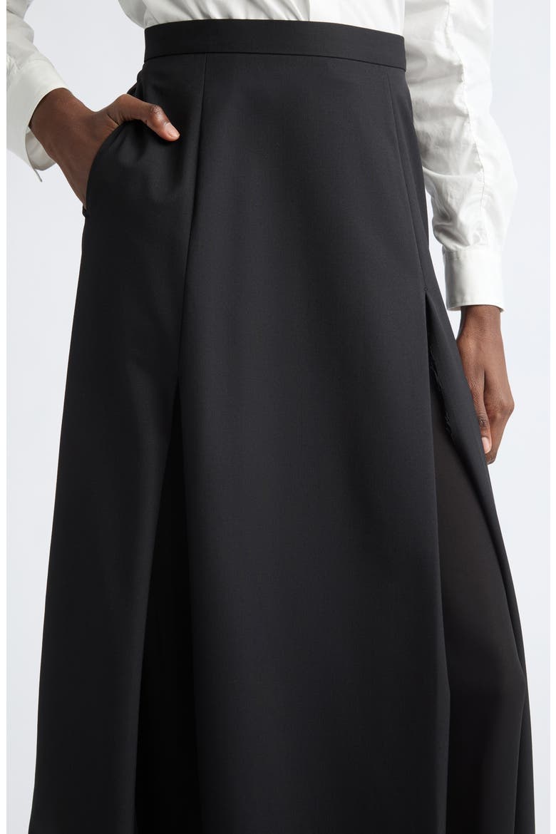 Slit Skirt, Alternate, color, BLACK
